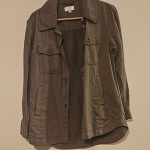 LOFT Women's Utility Jacket in Brown